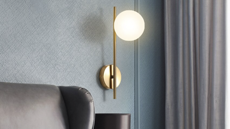 Lampe murale rétro à double ampoule pour les escaliers