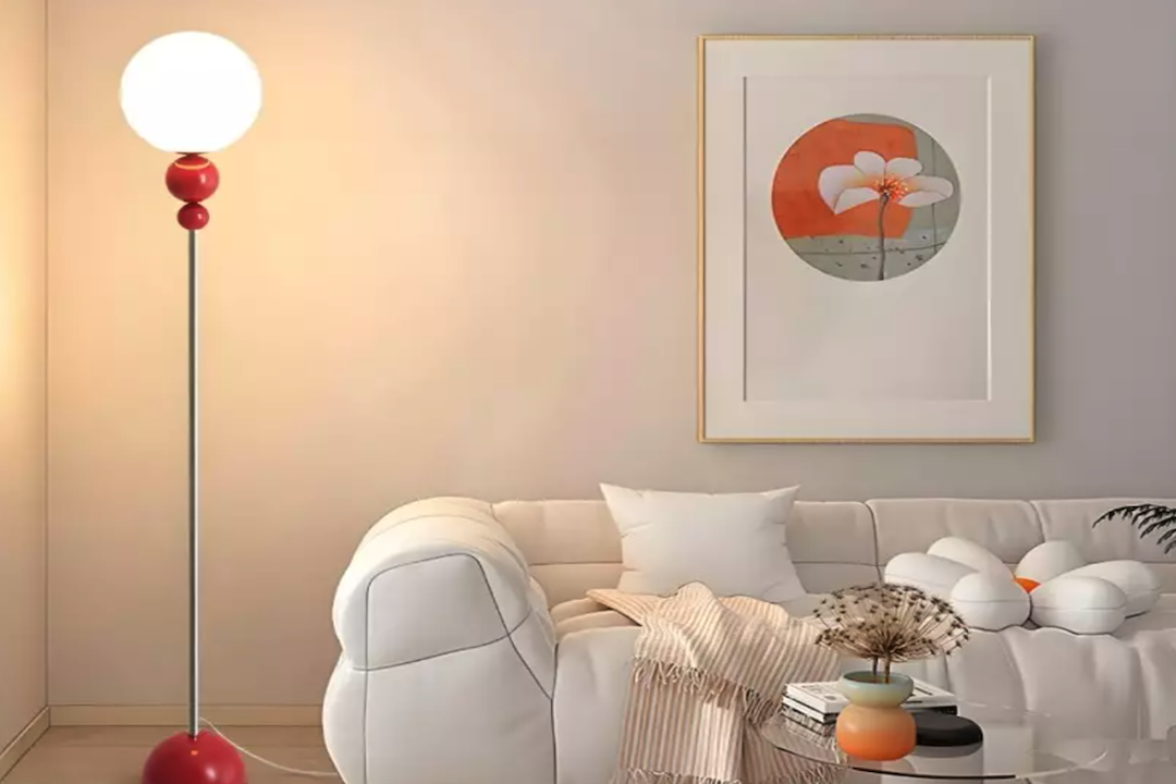 Lampe de sol à multiples billes de design nordique