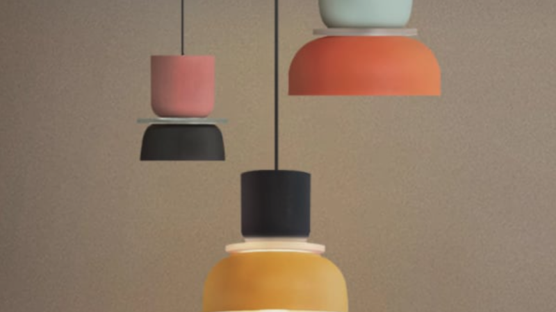 Lustre de bol coloré moderne