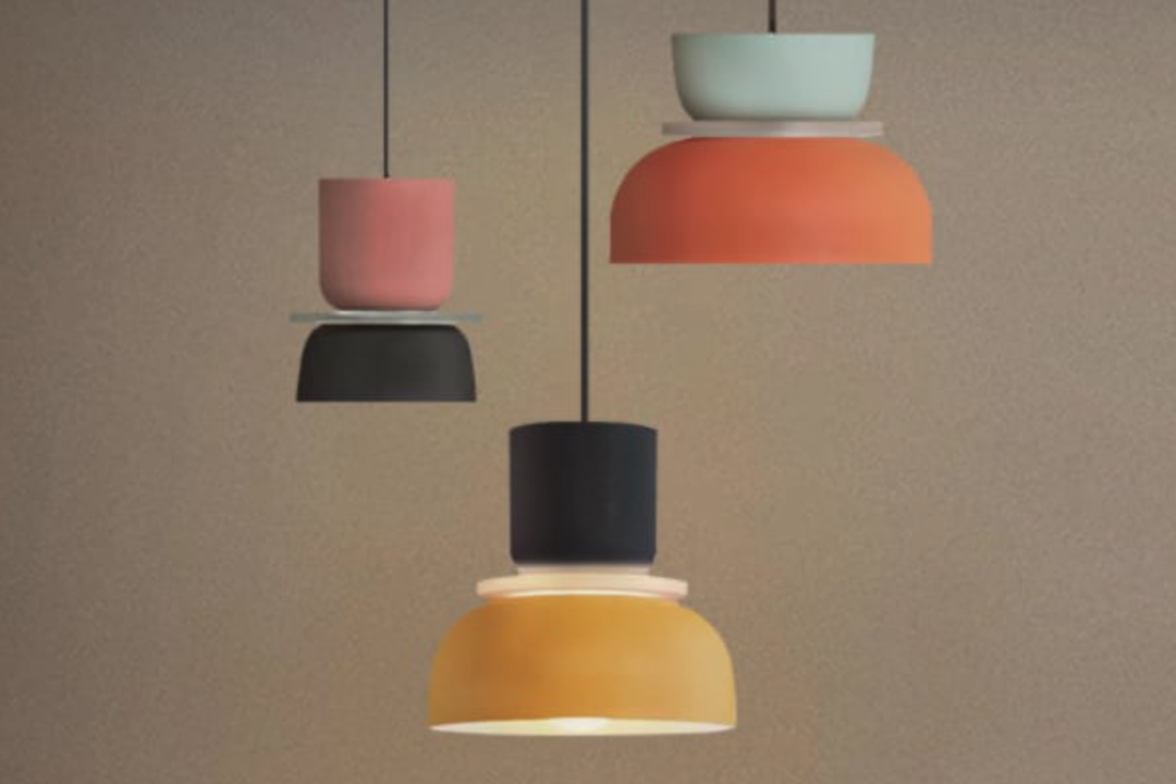 Lustre de bol coloré moderne