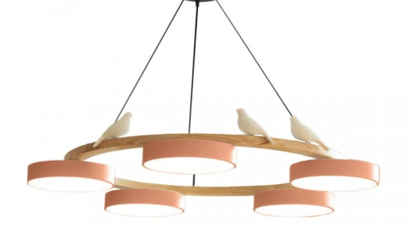 Luminaire ludique en forme d&rsquo;oiseau scandinave