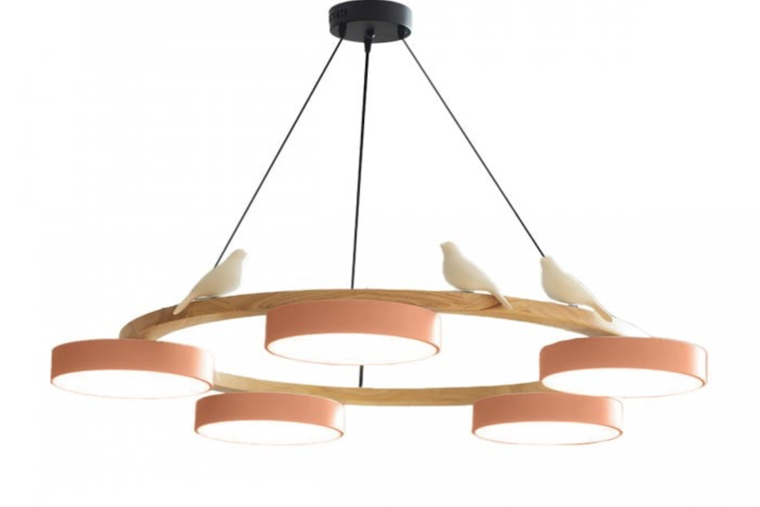 Luminaire ludique en forme d&rsquo;oiseau scandinave
