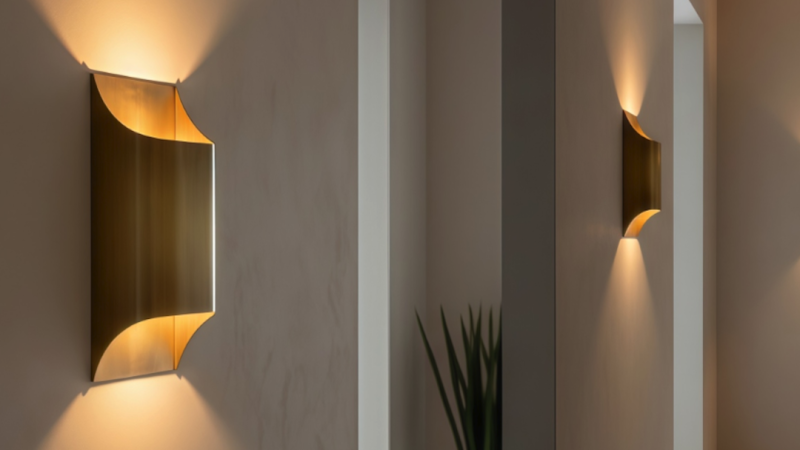 Lumières d&rsquo;accent murales LED pour décor de couloir
