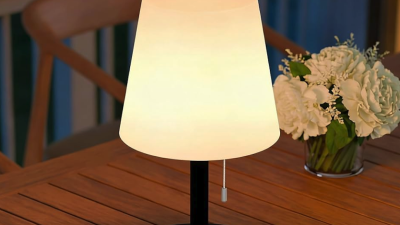 Lampe de chevet dimmable chaleureuse avec réglage du coucher de soleil