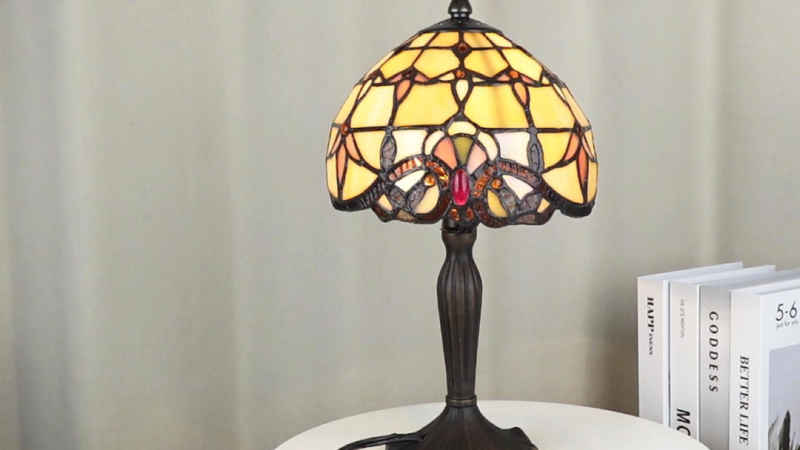 Lampe vintage iridescente en verre de mer pour bar de petit-déjeuner